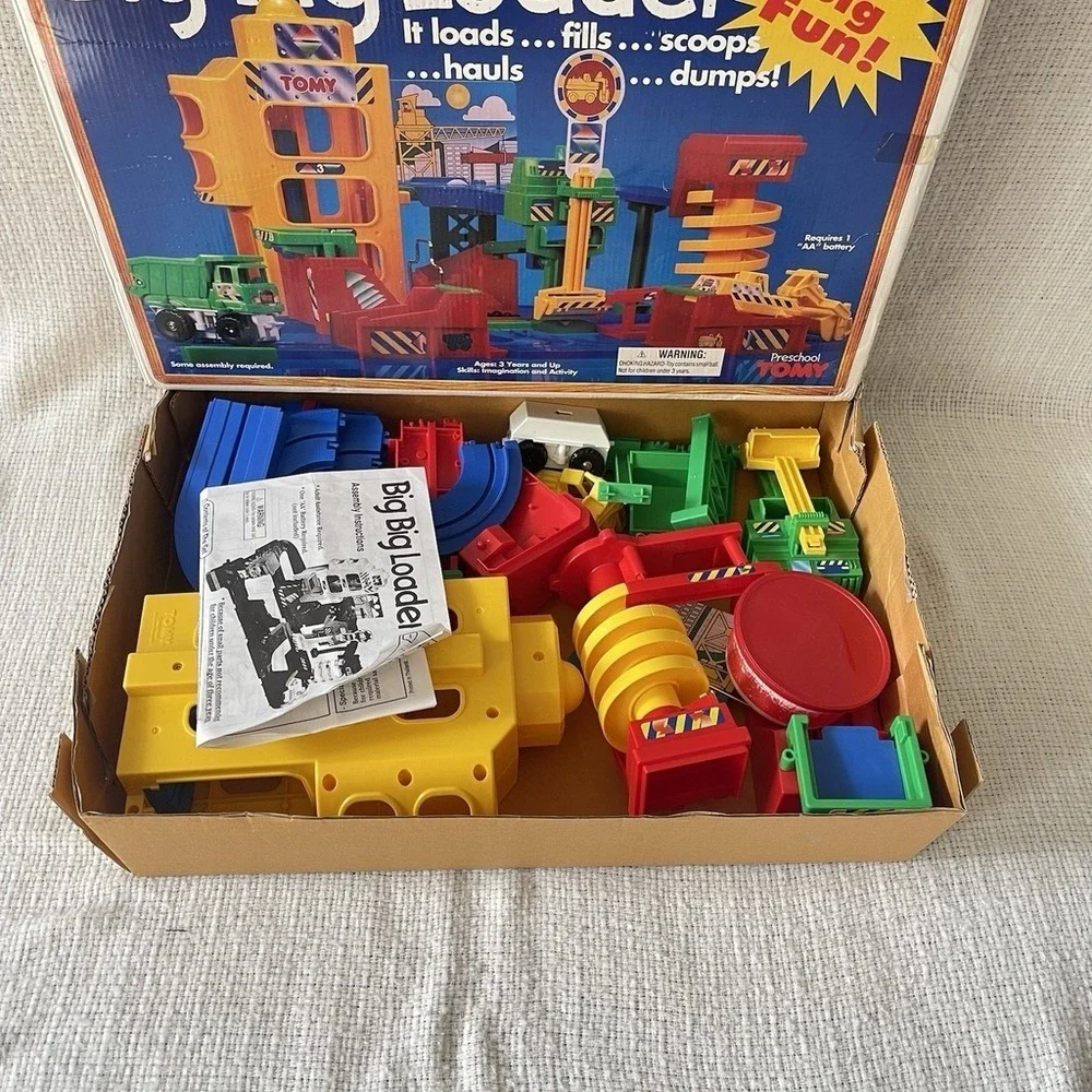 Tomy Big Big Loader Construction Set COMPLETE In Original Box 1994 Playset 5003